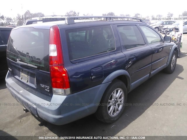 YV1SZ59H341164471 - 2004 VOLVO XC70 BLUE photo 4