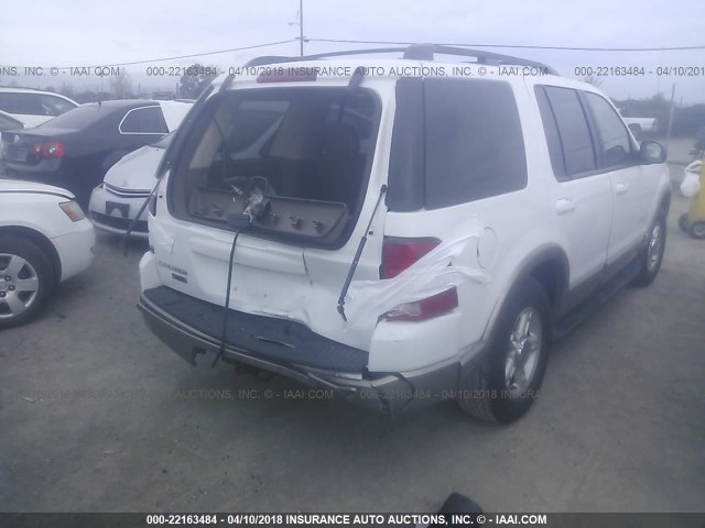 1FMDU74E22ZA76317 - 2002 FORD EXPLORER EDDIE BAUER WHITE photo 4