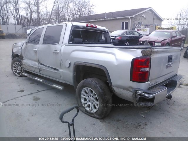 3GTU2UEC6EG163552 - 2014 GMC SIERRA K1500 SLE SILVER photo 3