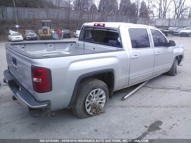 3GTU2UEC6EG163552 - 2014 GMC SIERRA K1500 SLE SILVER photo 4