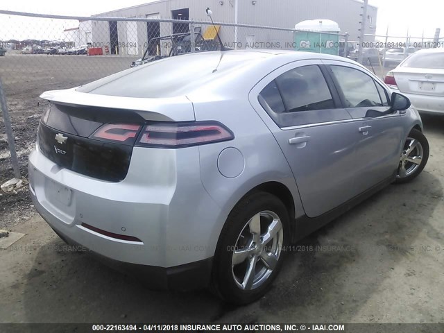 1G1RD6E47BU100675 - 2011 CHEVROLET VOLT SILVER photo 4