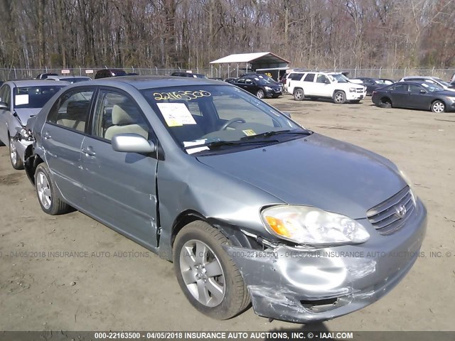 2T1BR38E24C213771 - 2004 TOYOTA COROLLA CE/LE/S GRAY photo 1