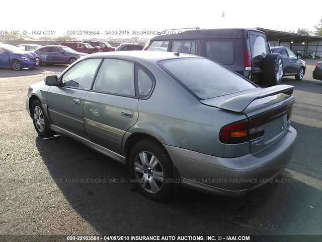 4S3BE896147203170 - 2004 SUBARU LEGACY OUTBACK 3.0 H6/3.0 H6 VDC GREEN photo 3