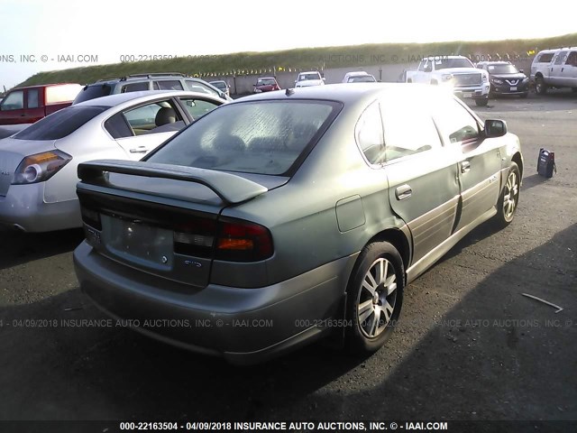 4S3BE896147203170 - 2004 SUBARU LEGACY OUTBACK 3.0 H6/3.0 H6 VDC GREEN photo 4