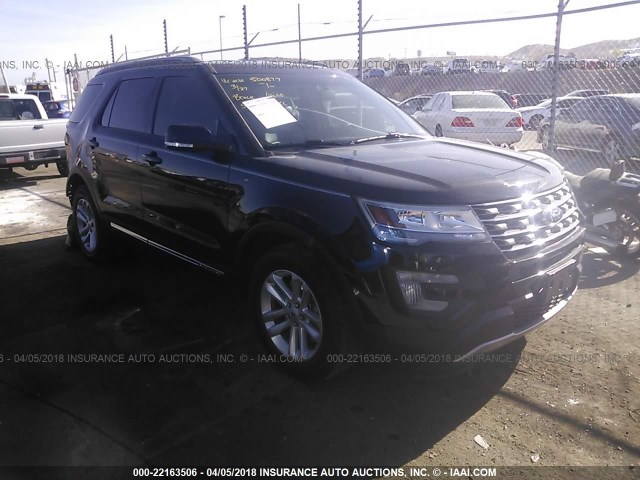 1FM5K7DH5GGC40702 - 2016 FORD EXPLORER XLT BLACK photo 1