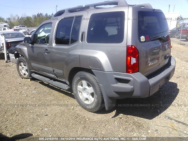 5N1AN08U15C623061 - 2005 NISSAN XTERRA OFF ROAD/S/SE Champagne photo 3