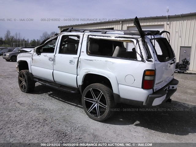 3GNEC16Z55G197461 - 2005 CHEVROLET SUBURBAN C1500 WHITE photo 3