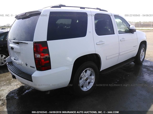 1GNEC23389R277946 - 2009 CHEVROLET TAHOE C1500 LT WHITE photo 4