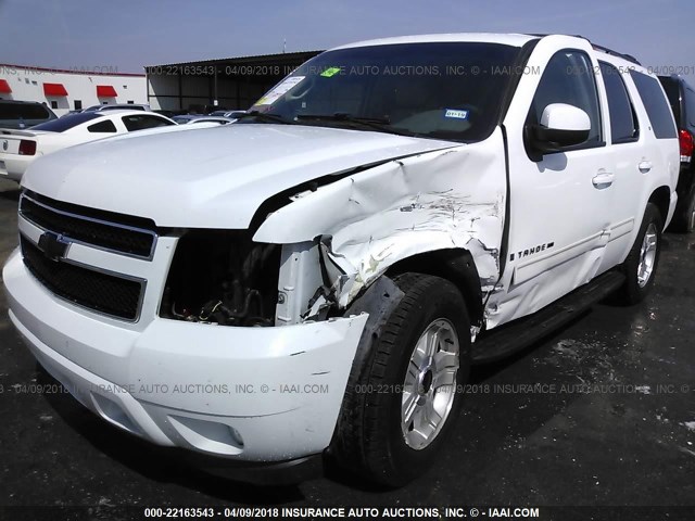 1GNEC23389R277946 - 2009 CHEVROLET TAHOE C1500 LT WHITE photo 6