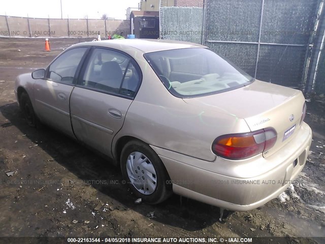 1G1ND52J516192293 - 2001 CHEVROLET MALIBU GOLD photo 3