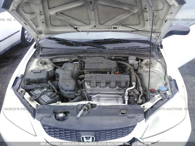 1HGEM21125L073083 - 2005 HONDA CIVIC DX VP Ağ foto 10
