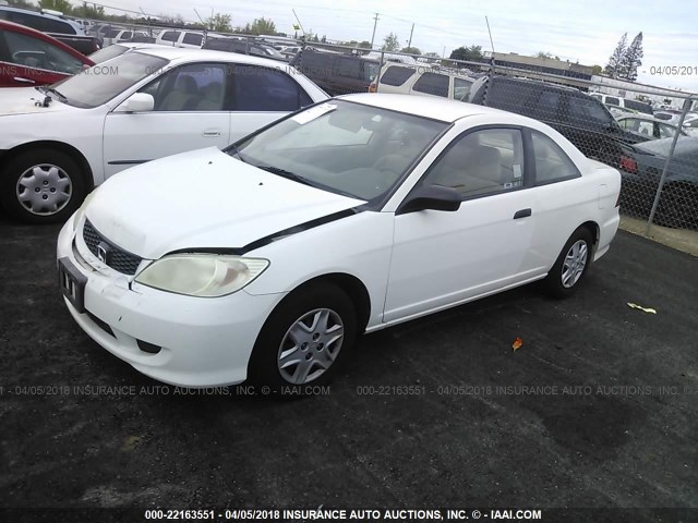 1HGEM21125L073083 - 2005 HONDA CIVIC DX VP Ağ foto 2