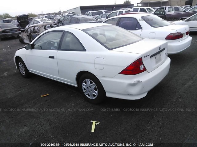 1HGEM21125L073083 - 2005 HONDA CIVIC DX VP Ağ foto 3