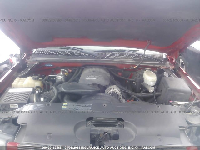 1GCEK19V63E336666 - 2003 CHEVROLET SILVERADO K1500 RED photo 10