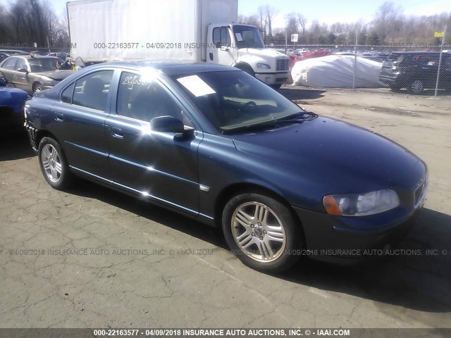 YV1RS592062555945 - 2006 VOLVO S60 2.5T BLUE photo 1