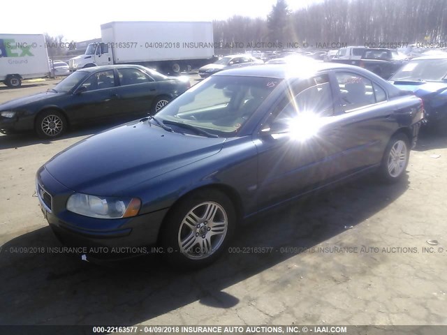 YV1RS592062555945 - 2006 VOLVO S60 2.5T BLUE photo 2