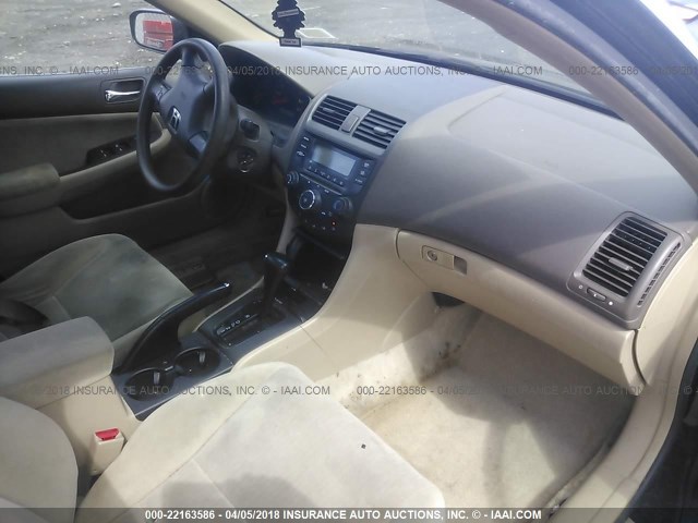 1HGCM56393A122095 - 2003 HONDA ACCORD LX BLACK photo 5