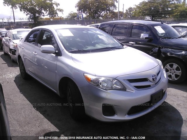 2T1BU4EE0CC869247 - 2012 TOYOTA COROLLA S/LE SILVER photo 1