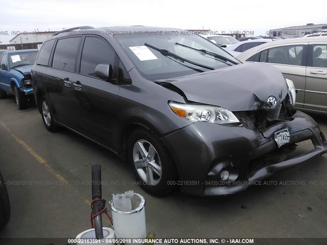 5TDYK3DCXBS073668 - 2011 TOYOTA SIENNA XLE/LIMITED GRAY photo 1