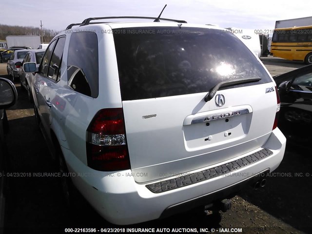 2HNYD182X2H513199 - 2002 ACURA MDX WHITE photo 3