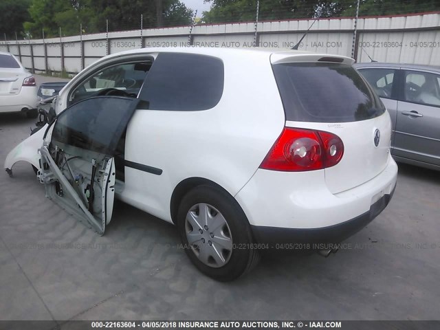 WVWBR71K67W251460 - 2007 VOLKSWAGEN RABBIT WHITE photo 3