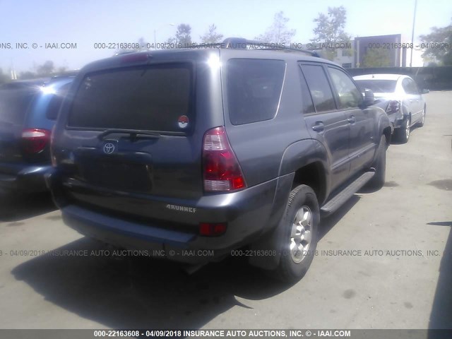 JTEZU14R050060101 - 2005 TOYOTA 4RUNNER SR5/SPORT GRAY photo 4