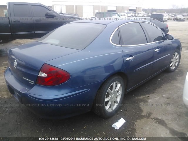 2G4WE587461110441 - 2006 BUICK LACROSSE CXS BLUE photo 4