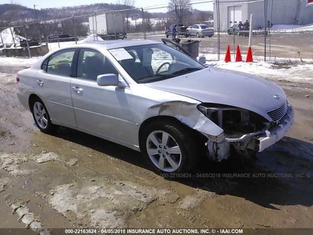 JTHBA30G765155191 - 2006 LEXUS ES 330 SILVER photo 1