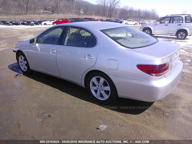 JTHBA30G765155191 - 2006 LEXUS ES 330 SILVER photo 3