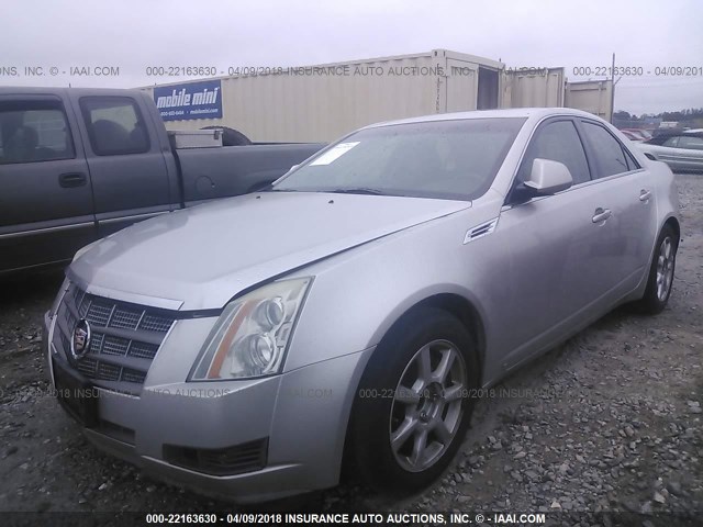 1G6DF577480173552 - 2008 CADILLAC CTS SILVER photo 2