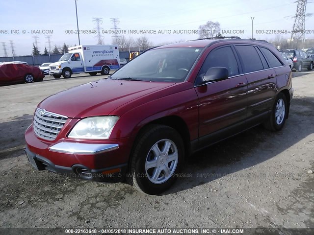 2A4GM68416R614884 - 2006 CHRYSLER PACIFICA TOURING MAROON photo 2