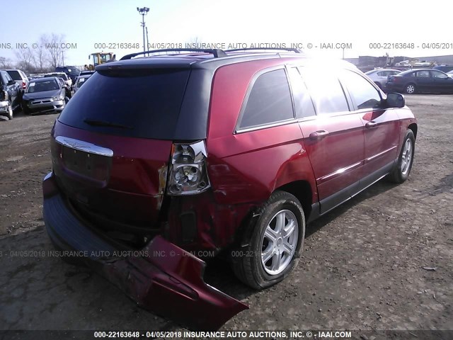 2A4GM68416R614884 - 2006 CHRYSLER PACIFICA TOURING MAROON photo 4