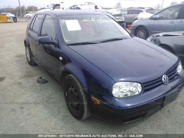 9BWGK61J524030177 - 2002 VOLKSWAGEN GOLF GLS BLUE photo 6