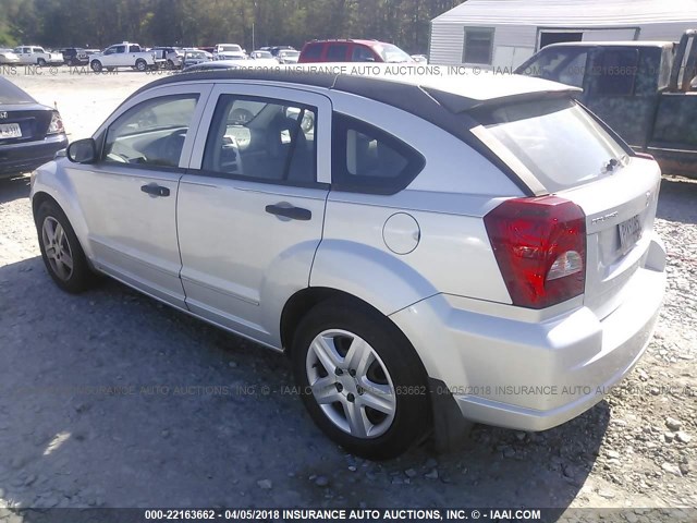 1B3HB48B17D598632 - 2007 DODGE CALIBER SXT SILVER photo 3