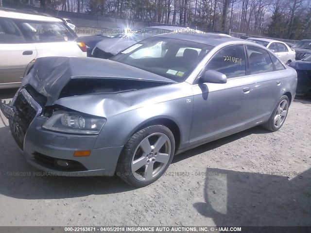 WAUEH74F48N149299 - 2008 AUDI A6 S-LINE 3.2 QUATTRO GRAY photo 2