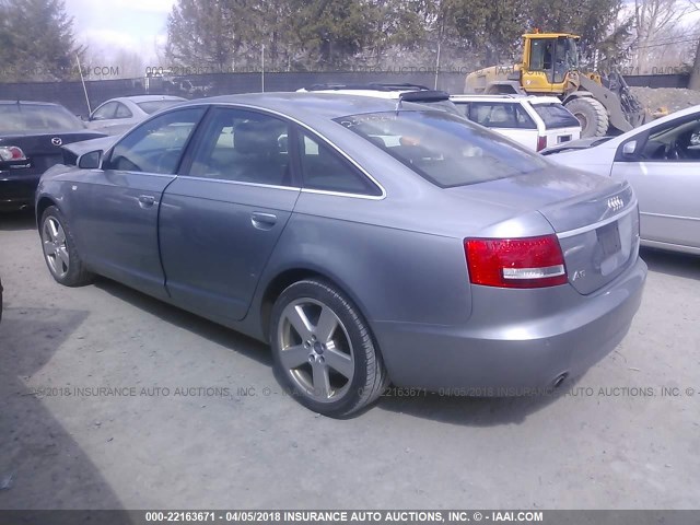 WAUEH74F48N149299 - 2008 AUDI A6 S-LINE 3.2 QUATTRO GRAY photo 3