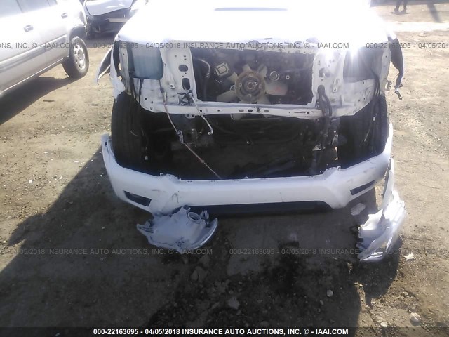 5TFJU4GN6FX072192 - 2015 TOYOTA TACOMA DOUBLE CAB PRERUNNER WHITE photo 6