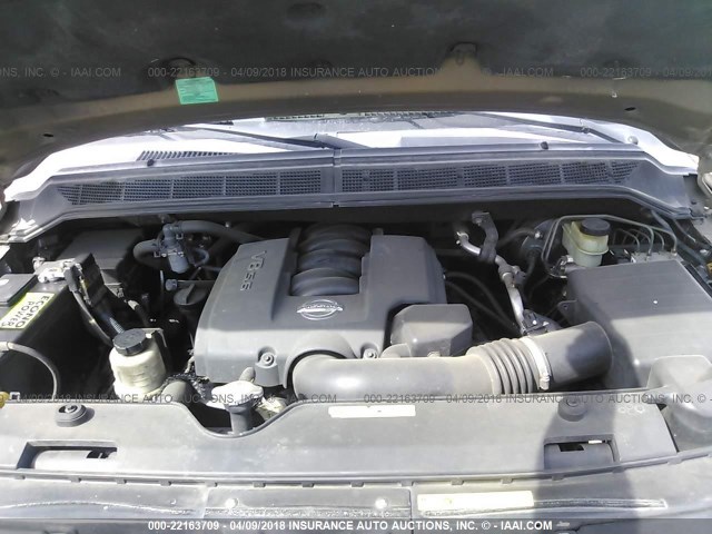 5N1AA08B14N711167 - 2004 NISSAN ARMADA SE/LE GOLD photo 10