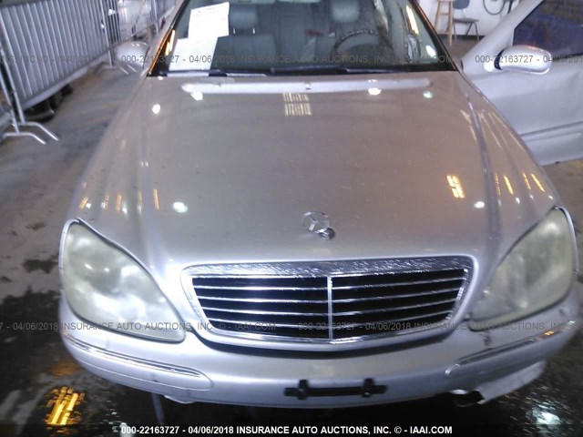 WDBNG75J01A146646 - 2001 MERCEDES-BENZ S 500 SILVER photo 10