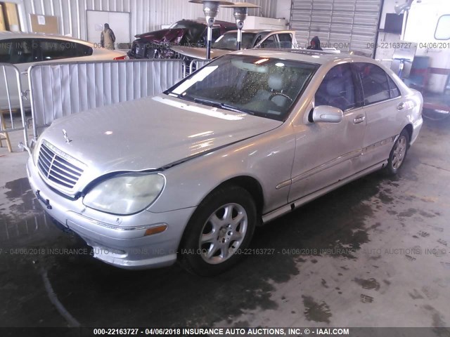 WDBNG75J01A146646 - 2001 MERCEDES-BENZ S 500 SILVER photo 2