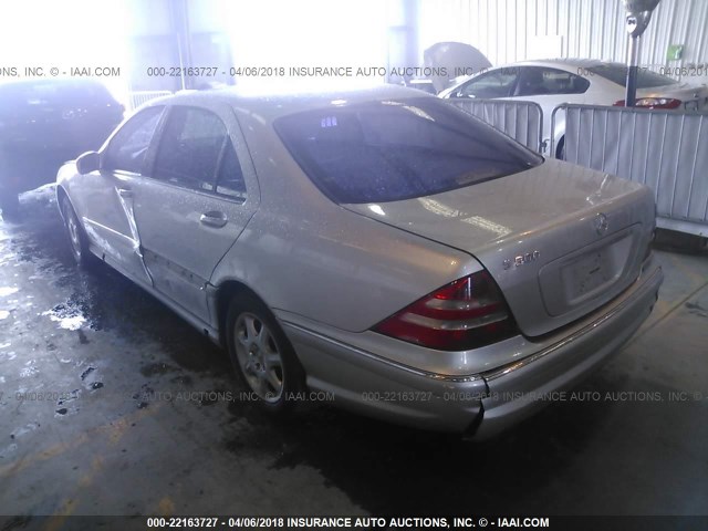 WDBNG75J01A146646 - 2001 MERCEDES-BENZ S 500 SILVER photo 3