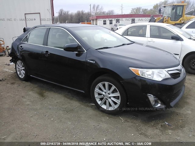4T1BD1FK2EU129252 - 2014 TOYOTA CAMRY HYBRID/LE/XLE 黑色 照片 1