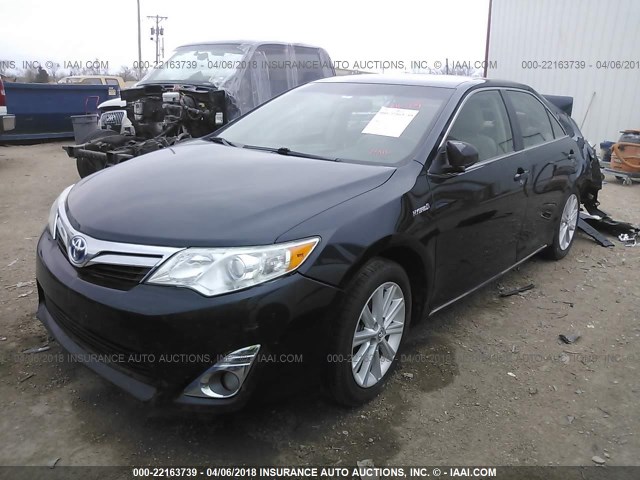 4T1BD1FK2EU129252 - 2014 TOYOTA CAMRY HYBRID/LE/XLE 黑色 照片 2