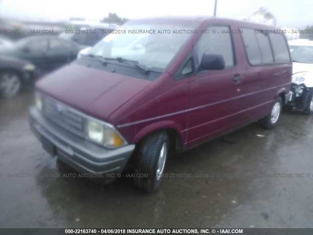 1FMCA11U6RZA85450 - 1994 FORD AEROSTAR RED photo 2