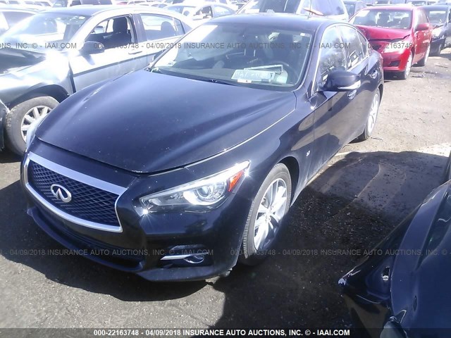 JN1BV7AP7EM678729 - 2014 INFINITI Q50 PREMIUM/SPORT BLACK photo 2