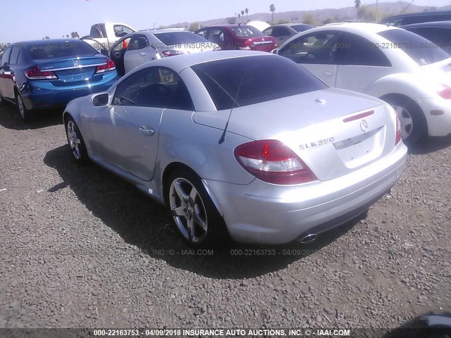 WDBWK56F26F123574 - 2006 MERCEDES-BENZ SLK 350 SILVER photo 3