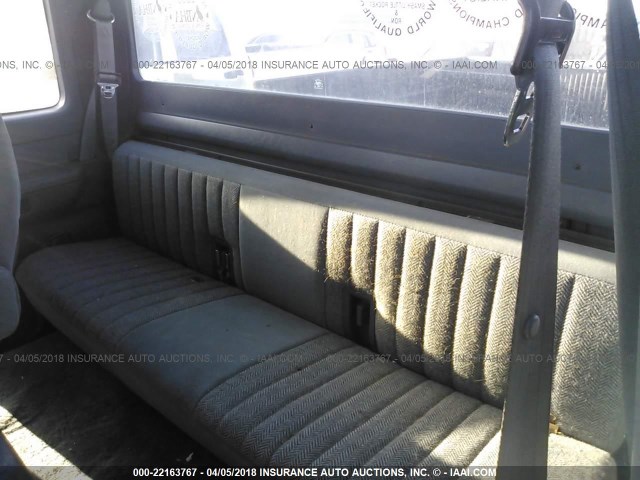 1FTJX35M0PKA78533 - 1993 FORD F350 BLUE photo 8