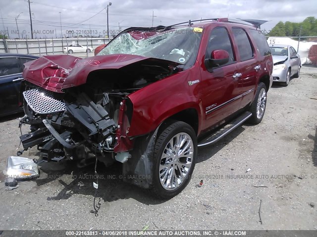 1GKS1GEJ6CR225933 - 2012 GMC YUKON DENALI HYBRID MAROON photo 2