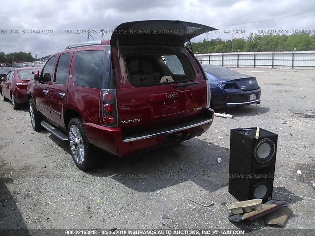 1GKS1GEJ6CR225933 - 2012 GMC YUKON DENALI HYBRID MAROON photo 3