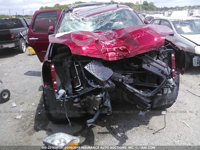 1GKS1GEJ6CR225933 - 2012 GMC YUKON DENALI HYBRID MAROON photo 6